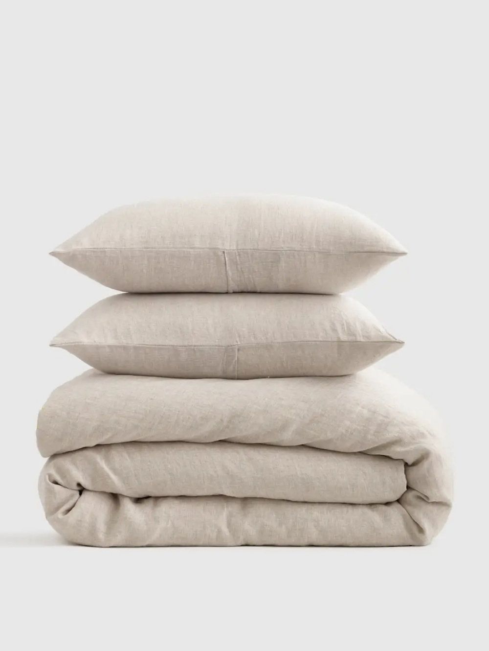 Quince Linen Duvet Cover Set King Cal King Natural Chambray w 2 Shams NWT - Picture 6 of 8